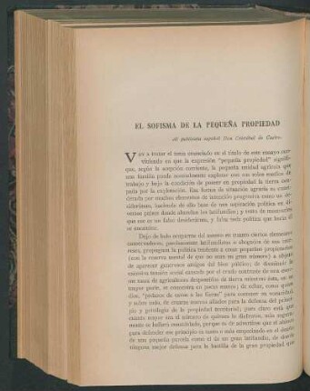 El sofisma de la pequeña propiedad