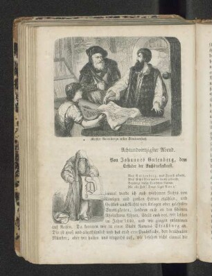 Achtundvierzigster Abend. Von Johannes Gutenberg, dem Erfinder der Buchdruckerkunst.