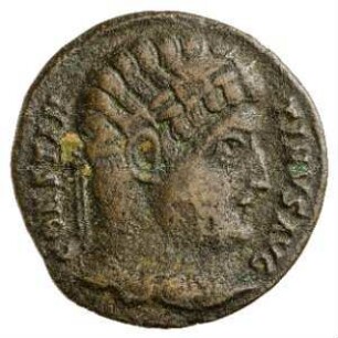 Münze, Follis, Aes 3, 327 - 329 n. Chr.