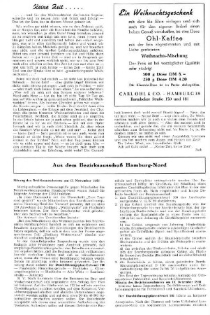 Sitzung des Bezirksausschusses am 12. November 1959