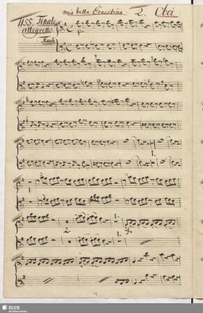 1155. Finale: mia bella Ernestina / Salieri, A.
