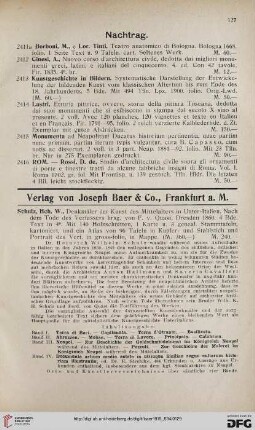 Nachtrag (Nr. 2411a-2416)