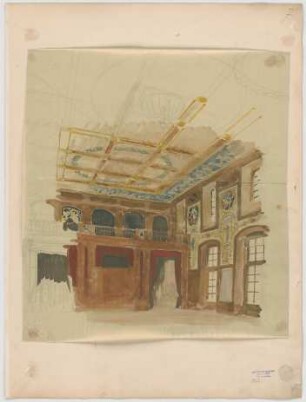 Thiersch, Friedrich von; Wiesbaden; Kurhaus - Innenraum (Perspektive)