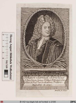 Bildnis Johann Samuel Stryk