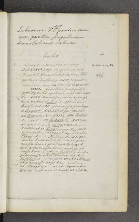 Librorum V.T. et N.T. partim omnium, partim singulorum translationes latinae.
