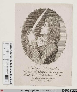 Bildnis Tadeusz (Andrzej Bonaventura) Kościuszko