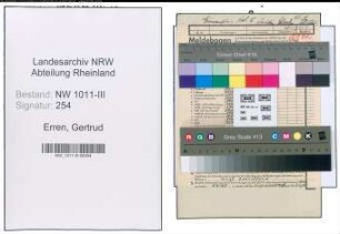 Entnazifizierung Gertrud Erren , geb. 12.07.1913 ()