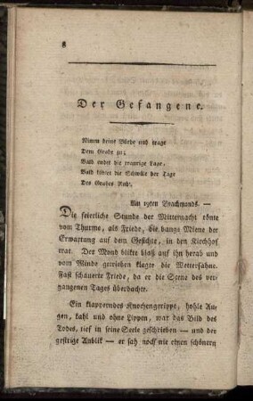Der Gefangene. - Die beiden Liebenden.