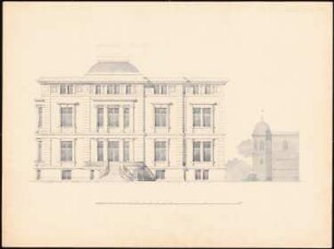 Villa Rütgers, Berlin-Tiergarten Vorprojekt: Seitenansicht
