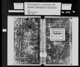 Diedesheim, evangelische und katholische Gemeinde: Standesbuch 1868-1869