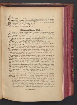 Numismatische Bücher