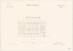 Universität Breslau Physikalisches Institut: Südansicht 1:100
