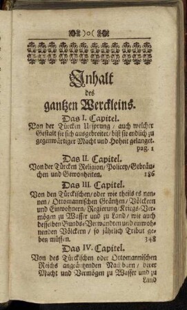 Inhalt des gantzen Werckleins