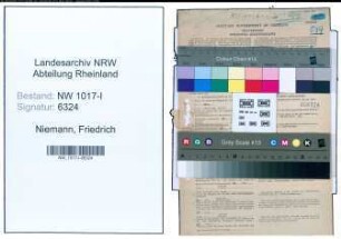 Entnazifizierung Friedrich Niemann , geb. 03.11.1893 (Polizeibeamter)