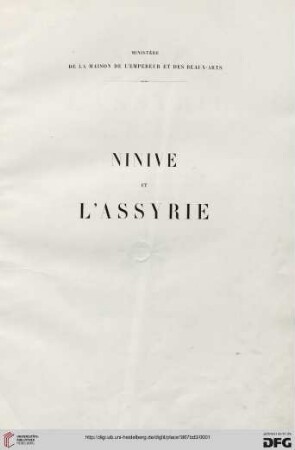 Tafeln: Ninive et l'Assyrie