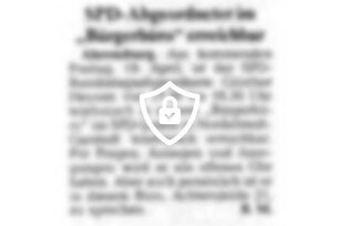 SPD-Abgeordneter im "Bürgerbüro" erreichbar