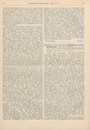 112-113 [Rezension] Kennedy, James Houghton, Gottesglaube und moderne Weltanschauung