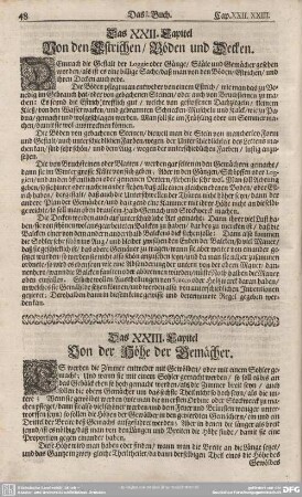 Das XXIII. Capitel. Von der Höhe der Gemächer.