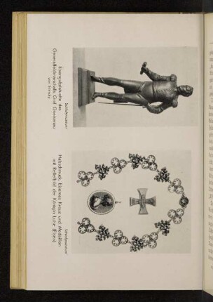Halsschmuck, Eisernes Kreuz und Medaillon mit Reliefbild der Königin Luise