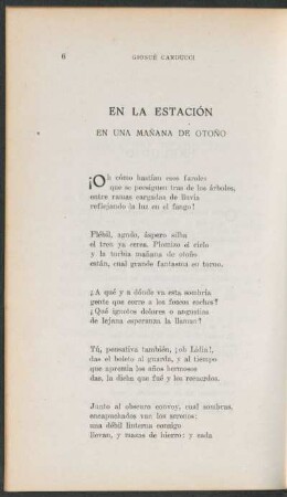 En la estación : En una mañana de otoño