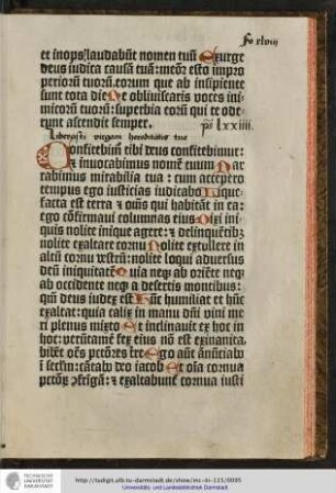Psalmus lxxiiii.
