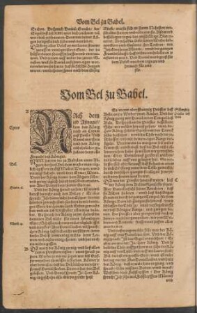 Vom Bel zu Babel.