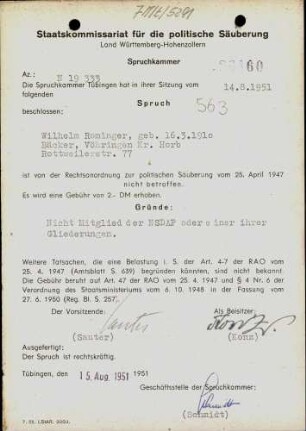 Rominger, Wilhelm