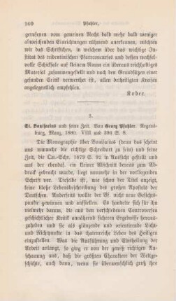 160-162 [Rezension] Pfahler, Georg, St. Bonifacius und seine Zeit