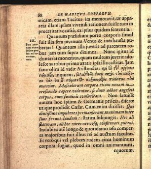 III. Sera juvenum venus itidem profuit ad incrementum.