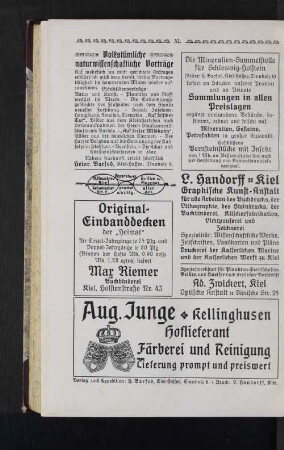 Volkstümliche naturwissenschaftliche Vorträge