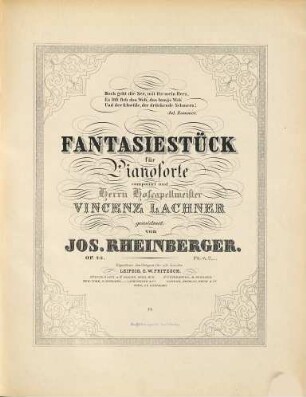 Fantasiestück : für Pianoforte : op. 23
