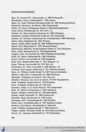 Autorenverzeichnis