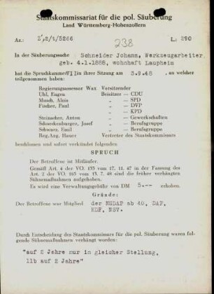 Schneider, Johann
