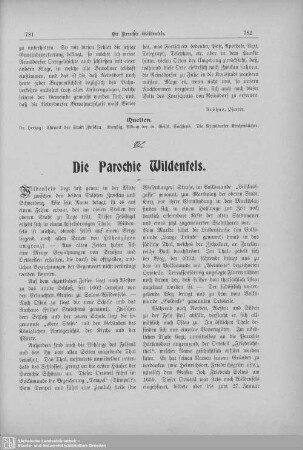 Die Parochie Wildenfels