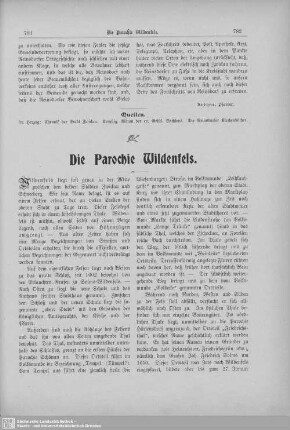 Die Parochie Wildenfels