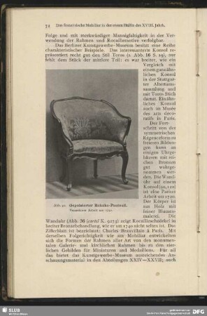 Gepolsterter Rokoko-Fauteuil