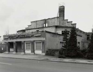 Neugersdorf, Filmtheater : Neugersdorf (Kreis Löbau-Zittau), Filmtheater, Hauptstraße 28, um 1925, Straßenansicht