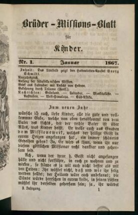 1-24, Januar 1867 (Nr. 1)