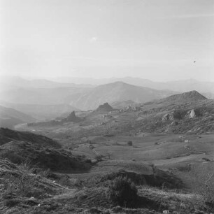 Cisa Pass, Blick auf die Gebirgslandschaft