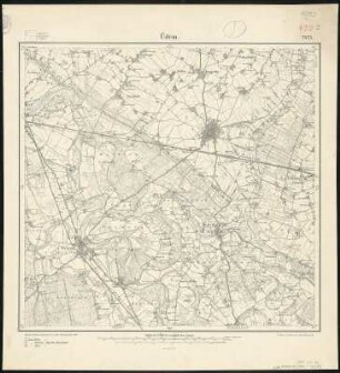 Meßtischblatt 2425 : Üdem, 1907 : Üdem. - Aufn. 1892, hrsg. 1894, bericht. 1907. - 1:25000. - [Berlin]: Reichsamt für Landesaufnahme, 1907. - 1 Kt.
