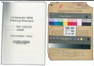 Entnazifizierung Hans Reinmoeller, geb. 20.10.1906 (Assessor)