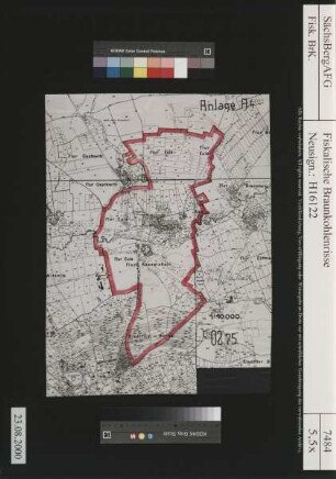 Aktiengesellschaft Sächsische Werke; Kohlenfeldübertragungsanträge in den Fluren Eula, Kesselshain und Borna
