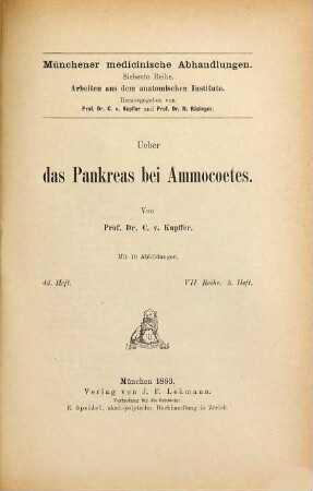 Ueber das Pankreas bei Ammocoetes