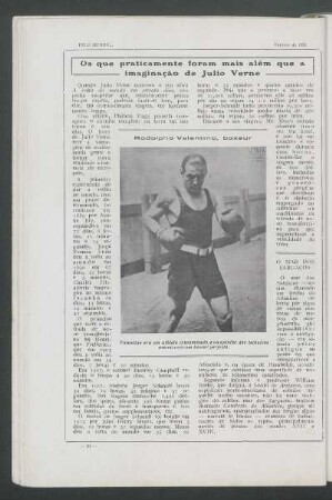 Rodolpho Valentino, boxeur