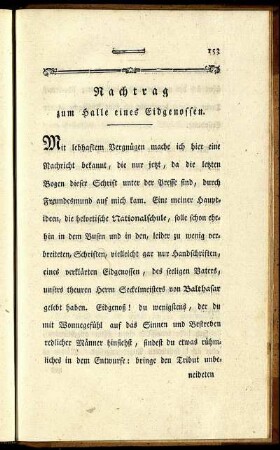 Nachtrag zum Halle eines Eidgenossen.