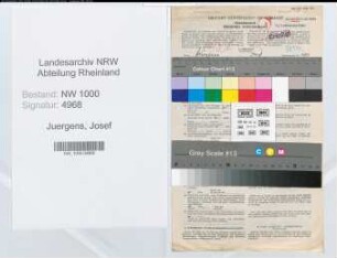 Entnazifizierung Josef Juergens, geb. 08.02.1909 (Steuerinspektor)