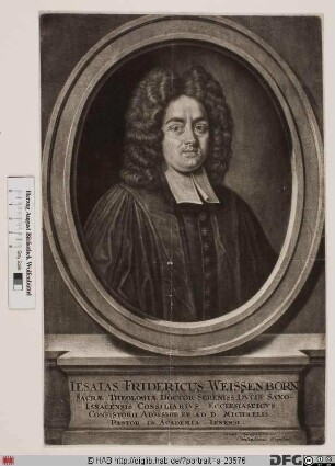 Bildnis Jesaias Friedrich Weißenborn