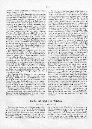Goethe und Schiller in Potsdam