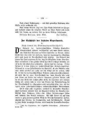 Zur Geschichte der sozialen Experimente