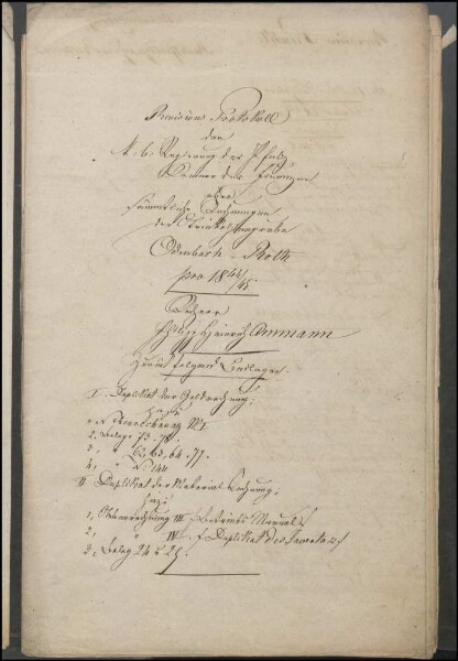 Revisionsprotokoll sämtlicher Rechnungen der Steinkohlengrube
                        Odenbach-Roth 1844/45